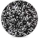 BL26S2 - Black Swirl Chargers - Set of 2 - Golden Rabbit Enamelware