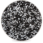 BL26S2 - Black Swirl Chargers - Set of 2 - Golden Rabbit Enamelware