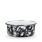 BL60S4 - Black Swirl 14oz Soup Bowls - Set of 4 - Golden Rabbit Enamelware