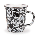 BL66S4 - Black Swirl 16 oz Latte Mugs - Set of 4 - Golden Rabbit Enamelware