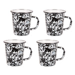 BL66S4 - Set of 4 Black Swirl Latte Mugs  Primary Image