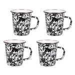 BL66S4 - Set of 4 Black Swirl Latte Mugs Primary Image