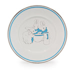 BPB11S4 - Boy Bunnies Child Set - Golden Rabbit Enamelware