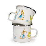 BPL20S4 - Spring Leaves Child Mugs - Set of 4 - Golden Rabbit Enamelware
