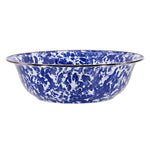 CB03 - Cobalt Swirl Serving Bowl - Golden Rabbit Enamelware