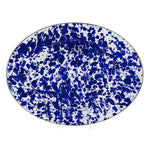 CB06 - Cobalt Swirl Oval Platter Primary Image