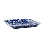 CB09S2 - Set of 2 Cobalt Swirl Square Plates AltImage2