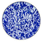 CB11S4 - Cobalt Swirl Sandwich Plates - Set of 4 - Golden Rabbit Enamelware