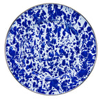 CB11S4 - Cobalt Swirl Sandwich Plates - Set of 4 - Golden Rabbit Enamelware