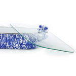 CB15 - Cobalt Swirl Roasting Pan - Golden Rabbit Enamelware