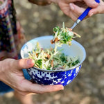 CB30-2 - Cobalt Swirl Swirl 2 pc Prep Bowl Set - Golden Rabbit Enamelware
