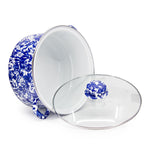 CB72 - Cobalt Swirl 6 Qt Stock Pot - Golden Rabbit Enamelware