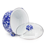 CB72 - Cobalt Swirl 6 Qt Stock Pot - Golden Rabbit Enamelware