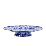 CB76 - Swirl Cake Plate, Cobalt - Golden Rabbit Enamelware