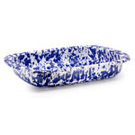 CB78 - Cobalt Swirl Baking Pan - Golden Rabbit Enamelware