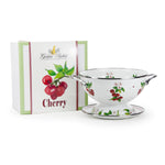CH107 - Cherry Colander Set - Golden Rabbit Enamelware