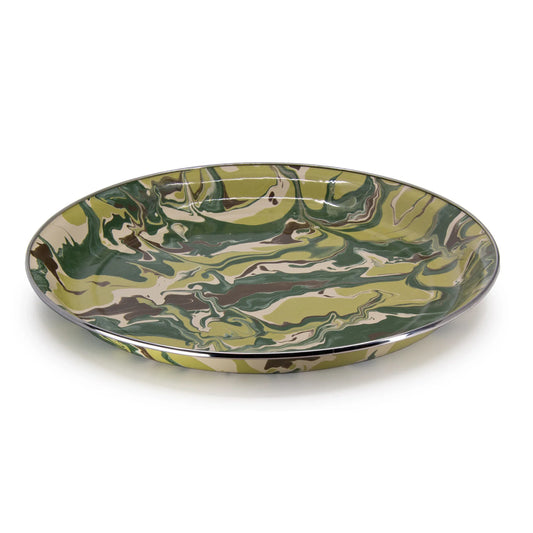 CM21 - Camouflage Medium Tray - Golden Rabbit Enamelware