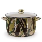 CM75 - Camouflage 18 Qt Stock Pot - Golden Rabbit Enamelware