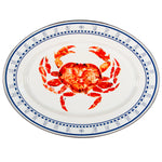 CR06 - Crab House Oval Platter - Golden Rabbit Enamelware