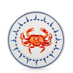 CR07S4 - Crab House Dinner Plates -Set of 4 - Golden Rabbit Enamelware