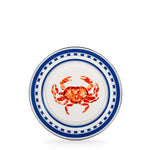 CR11S4 - Crab House Sandwich Plates - Set of 4 - Golden Rabbit Enamelware