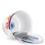 CR75 - Crab House 18qt Stock Pot - Golden Rabbit Enamelware