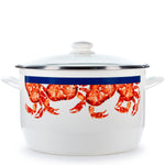 CR75 - Crab House 18qt Stock Pot - Golden Rabbit Enamelware
