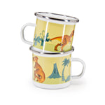 DN20S4 - Dinosaurs Child Mugs - Set of 4 - Golden Rabbit Enamelware