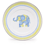 EL11S4 - Elephant Child Plates - Set of 4 - Golden Rabbit Enamelware
