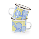 EL20S4 - Elephant Child Mugs - Set of 4 - Golden Rabbit Enamelware