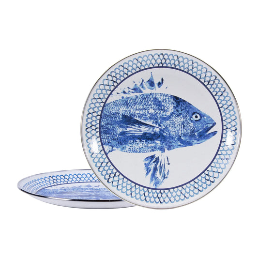 FC36S2 - Fish Camp Chargers - Golden Rabbit Enamelware