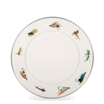 FF07S4 - Fishing Fly Dinner Plates - Set of 4 - Golden Rabbit Enamelware