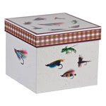FF86 - Fishing Fly 16 oz Latte Mug Gift Box - Golden Rabbit Enamelware