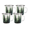 Set of 4 Forest Glen Latte Mugs