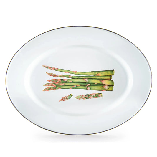 FP06 - Fresh Produce Oval Platter - Golden Rabbit Enamelware