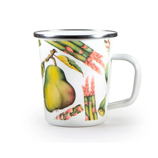 FP66S4 - Fresh Produce 16 oz Latte Mugs - Set of 4 - Golden Rabbit Enamelware