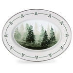 FT06 - Forest Glen Oval Platter - Golden Rabbit Enamelware