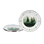 FT07S4 - Forest Glen Dinner Plates - Set of 4 - Golden Rabbit Enamelware