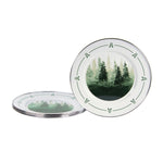 FT07S4 - Forest Glen Dinner Plates - Set of 4 - Golden Rabbit Enamelware