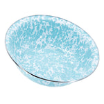 GL03 - Sea Glass Swirl Serving Bowl - Golden Rabbit Enamelware