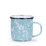 GL05S4 - Sea Glass Swirl 12 oz Mugs - Set of 4 - Golden Rabbit Enamelware