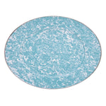 GL06 - Sea Glass Oval Platter - Golden Rabbit Enamelware
