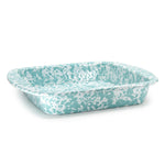 GL53 - Sea Glass Swirl Brownie Pan - Golden Rabbit Enamelware