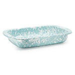GL78 - Sea Glass Swirl Baking Pan - Golden Rabbit Enamelware
