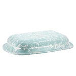 GL78 - Sea Glass Swirl Baking Pan - Golden Rabbit Enamelware