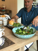 GL18 - Sea Glass Catering Bowl - Golden Rabbit Enamelware