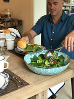 GL18 - Sea Glass Catering Bowl - Golden Rabbit Enamelware