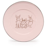GRP11S4 - Set of 4 Pink Bunnies Child Plates   AltImage2