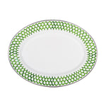 GS06 - Green Scallop Oval Platter  Primary Image