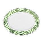 GS06 - Green Scallop Oval Platter Primary Image